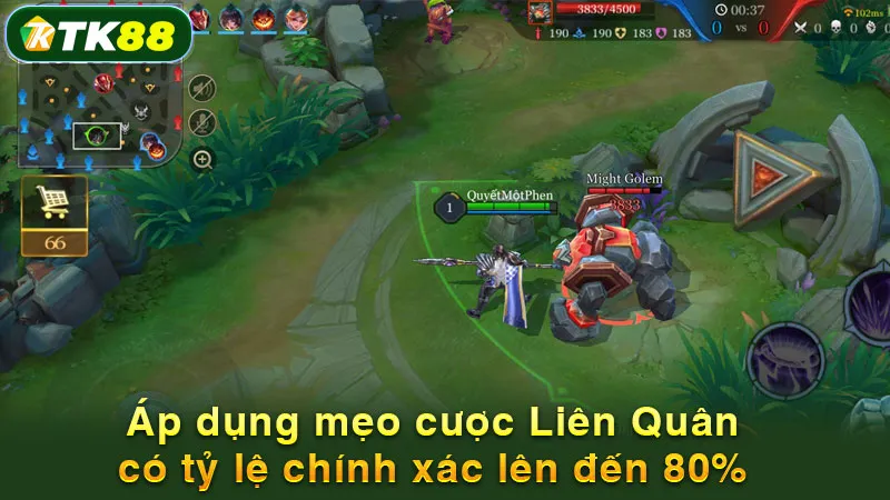 Áp dụng mẹo cược Liên Quân có tỷ lệ chính xác lên đến 80%