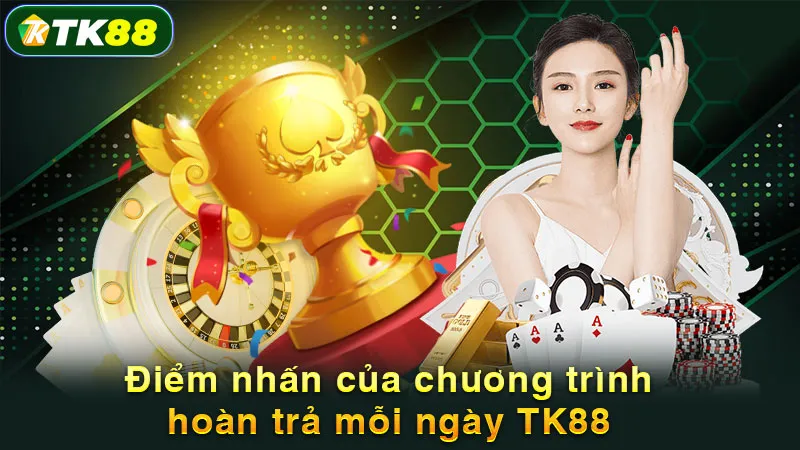 Điểm nhấn của chương trình hoàn trả mỗi ngày TK88