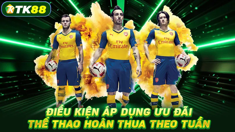 Điều kiện áp dụng ưu đãi thể thao hoàn thua theo tuần