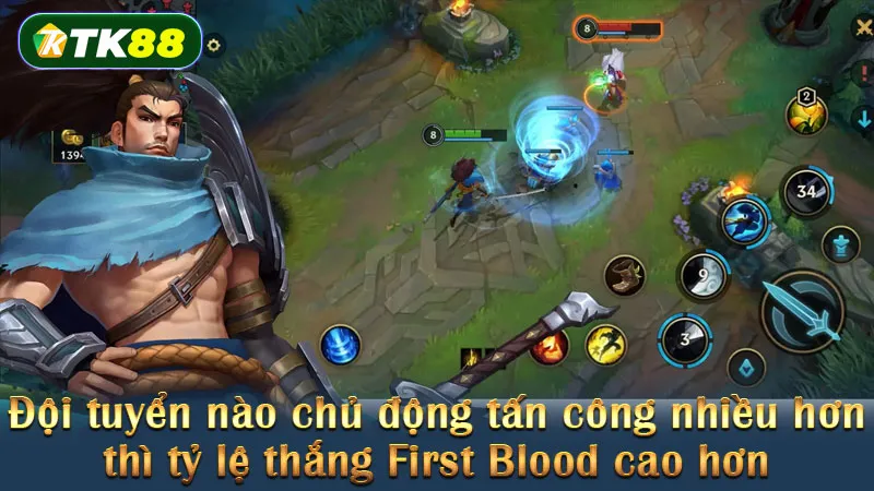 Đội tuyển nào chủ động tấn công nhiều hơn thì tỷ lệ thắng First Blood cao hơn