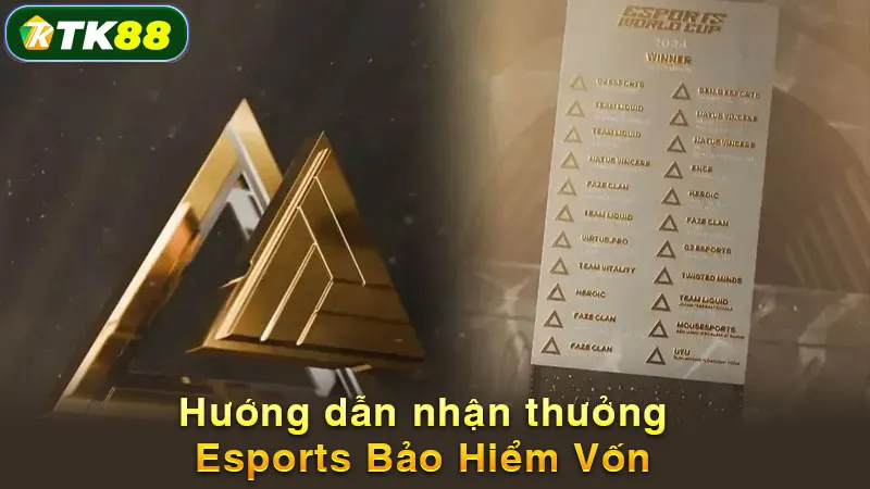 Hướng dẫn nhận thưởng Esports Bảo Hiểm Vốn
