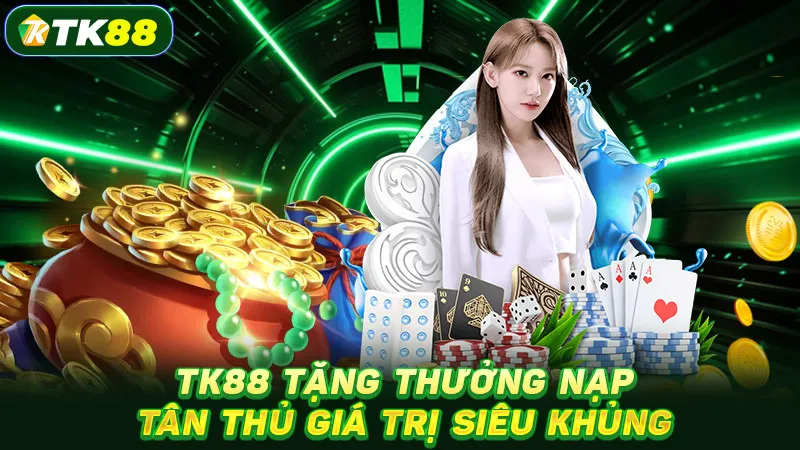 TK88 tặng thưởng nạp tân thủ giá trị siêu khủng