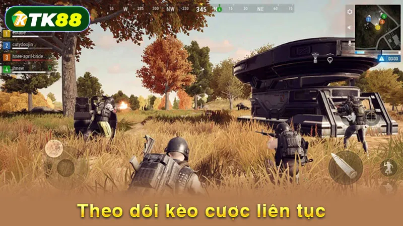 Theo dõi kèo cược liên tục