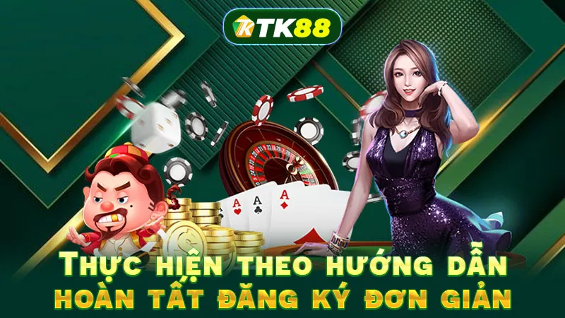 Thực hiện theo hướng dẫn, hoàn tất đăng ký đơn giản