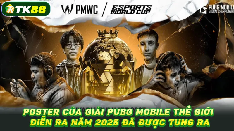 Poster của giải PUBG Mobile thế giới diễn ra năm 2025 đã được tung ra